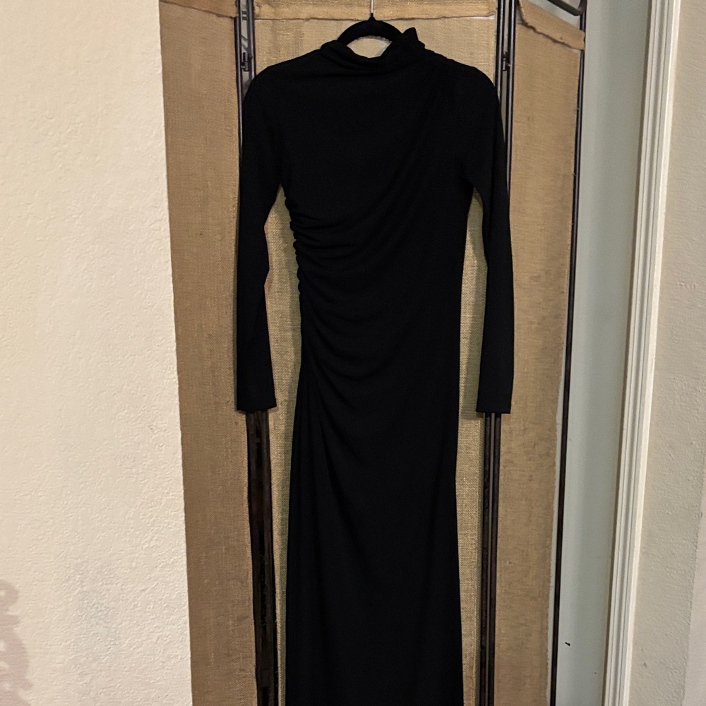 Zara Black Long Sleeve Dress NWT